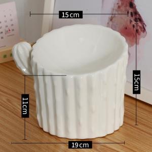 Wholesale Cat Bowl Porcelain To Protect Cervical Vertebrae Cactus Dog Cat Food Bowl From Spilling Pet Drinking Bowl from china suppliers