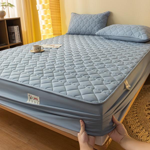 Grade A Fashion Waterproof Fitted Sheet Mattress Protector for Twin Full King