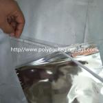 Gravure Printing Self Adhesive Plastic Bags One Side Aluminum Foil Transparent