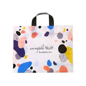 Wholesale Logo Grocery Shopping Tote Plastic Soft Loop Handle Bag from china suppliers
