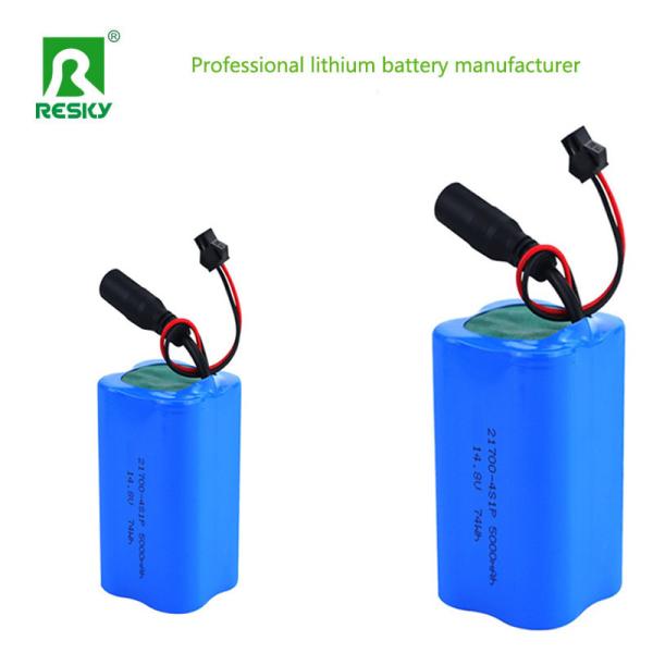 Rechargeable 21700 14.8v 5000mAh 74wh Solar Battery Li-Ion Battery Pack for Back