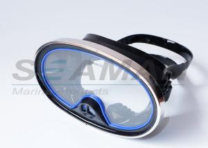 Wholesale Scuba Diving Classic spear fishing One-Window Silicone Purged Mask with metal frame from china suppliers