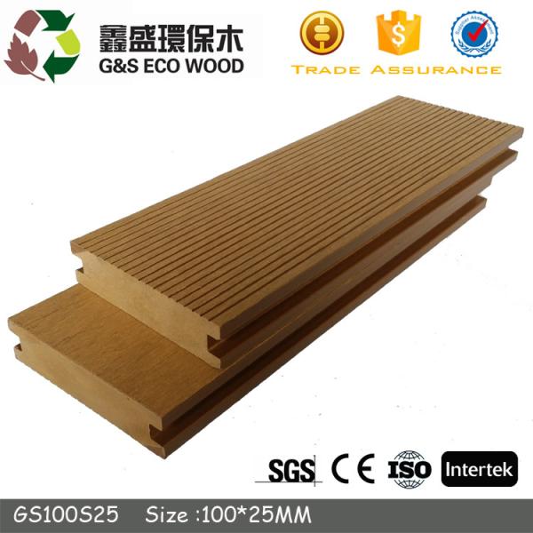 ECO Friendly Wood Plastic Composite Flooring 140 X 23mm Outdoor Plastic Wood