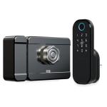 Bluetooth Fingerprint Rim Keypad Mechanical Key Nfc French Door Security Locks