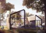 Modern Design Prefab Light Steel Garden Studio For Holiday Steel Home Kits