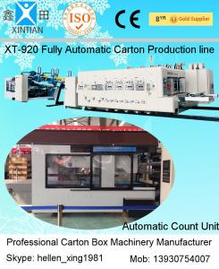 Wholesale Folder Gluer Bundler Corrugated Carton Machinery Complete Inline Flexo Printer from china suppliers