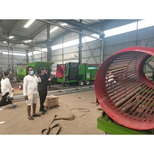 Highly Portable Automatic Trommel Screen Drum Sieve Separator for Soil Topsoil Sifting