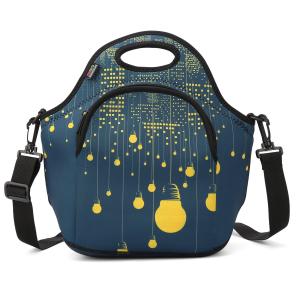 Wholesale Neoprene Lunch Bag Food Carrier Science Meal Science Purse Shoulder Crossover Unisex Men Women Child Adjustable Strap from china suppliers