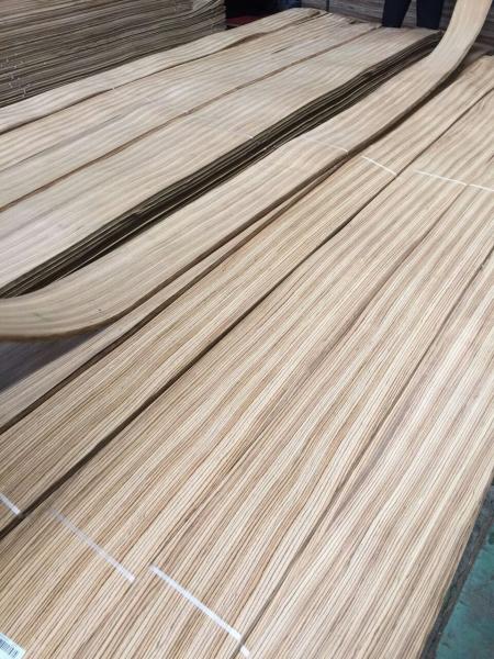 0.60mm Quartered Zebrano Decorative Wood Veneer for Furniture Architectural