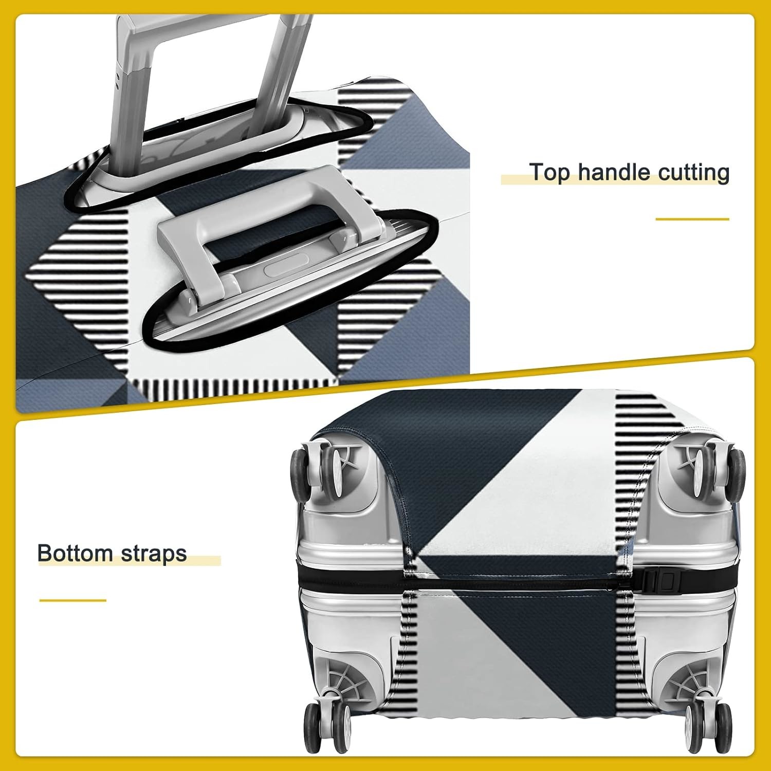 Cover Suitcase Protector Washable Protector Covers Dust and Stratch Resistance