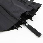 Black Pongee Vented Golf Umbrella , Wind Resistant Golf Umbrella EVA Handle