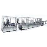 High Speed Liquid Filling, Stoppling, Cap Turning and Packaging Production Line