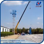 QTZ100 Topless Kind of Tower Cranes Free Height 45m 1.833*2.5m Mast Strong 6tons