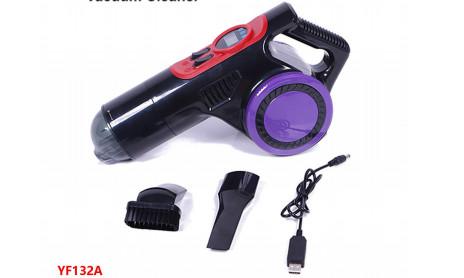 4-In-1 Plastic Car Tire Inflator Rechargeable Battery Portable Car Vacuum