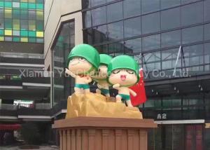 Wholesale Smooth Surface Shopping Center Decorations Fiberglass Soldier Sculpture With Green Hat from china suppliers