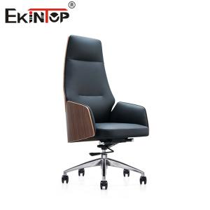 Wholesale Blend Wood And Leather Office Chair PU Padded Armrest For Timeless Sophistication from china suppliers