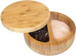 Bamboo lid spice jar Salt cellar box Pepper box Moisture-proof kitchen seasoning