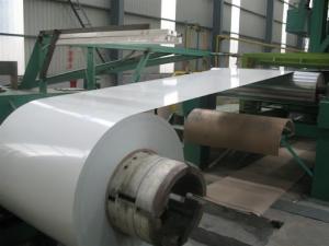 Wholesale AZM150+/-20 PPGL RAL9003 Single White PPAL CS-B Corrugated Roof Panel Tiles Colour Sheet Coil Pre-Painted Aluzinc Steel from china suppliers