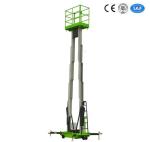 Double Mast Mobile Construction Aerial Work Platform 10 Meters 200Kg Truck