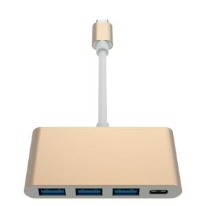 Wholesale Tinned Copper 3A 5Ggbs TYPE C TO USB 3.1 PD+3*USB3.0 USB Hub Adapter from china suppliers