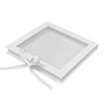 Square Book Shaped PVC Clear Top Window Magnetic Cardboard Packaging Box With