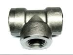 400°F Temperature Rating Reducing Tee Fitting for Steel Pipes Silver