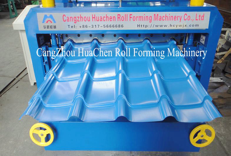 High Speed Corrugated Double Layer Roll Forming Machine With PLC Control