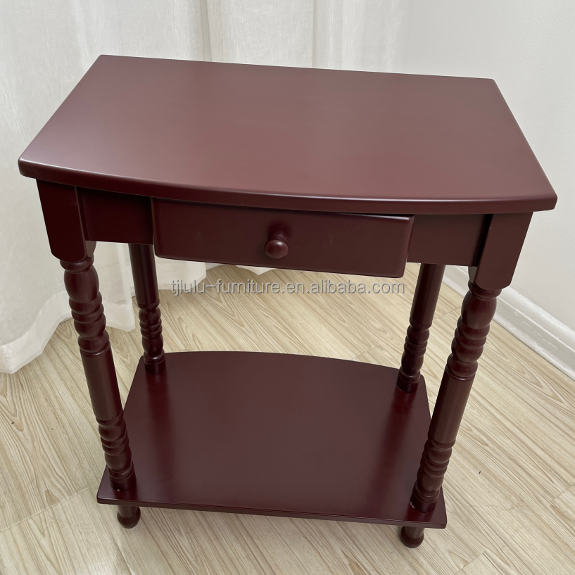 Nice Style Vintage Solid Wood Cabinet Side Table Night Stand With Drawer For Bedroom Living Room Dining Room Furniture OEM/ODM