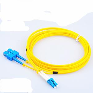 Wholesale LC -LC Fiber Optic Communication Patch Cord , Yellow Orange Aqua Pink from china suppliers
