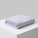 Hotel Luxury 100% Cotton White Bath Hand Face Towel Set with Custom Embroidery