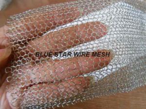 Wholesale Multi Filament Stainless Steel Knitted Mesh Demiter Pad For Filter Bright Silver Color from china suppliers