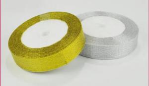 Wholesale Attractive Eye Catching Silver And Gold Christmas Ribbon 3/8&quot;-4&quot; Size from china suppliers