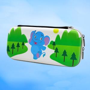 Wholesale Hard PU Leather Cute Cartoon Elephant Pattern Carry Case for Nintendo Switch Oled from china suppliers