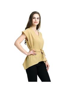 Wholesale Newest Design Women Blouse With Belt Hot Sale from china suppliers
