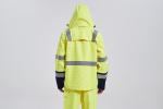 Offshore HIVIS Yellow FR Rain Jacket , EN11611 Fire Retardant Rain Gear