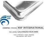 40x60cm Baking Tray Metal Baking Sheet Wire-In-The-Rim Sheet Pan Aluminum Trays