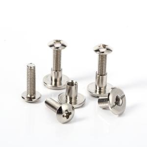 Wholesale ISO9001 2015 Mini Chicago Screw M3 M4 M5 M6 M8 Flat Round Slotted Blind Head Male Female Screw from china suppliers