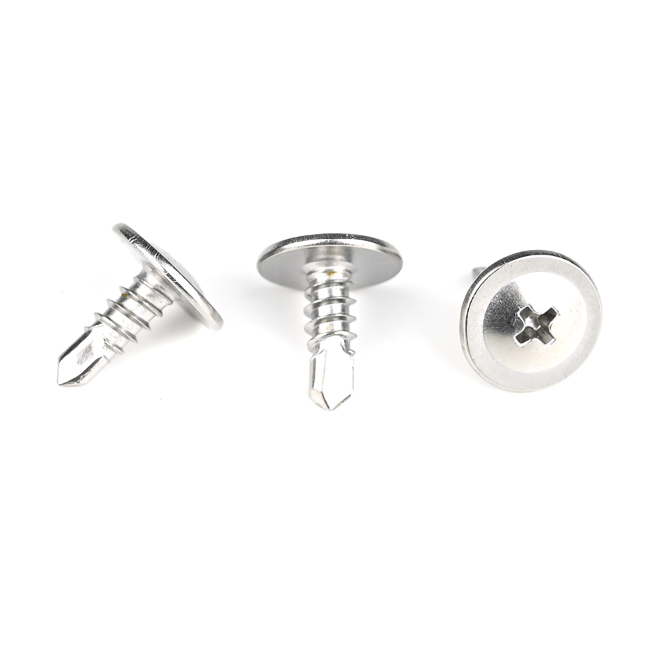 Standard Sus410 Stainless Steel Phillips Wafer Head Self Drilling Screws for Metal