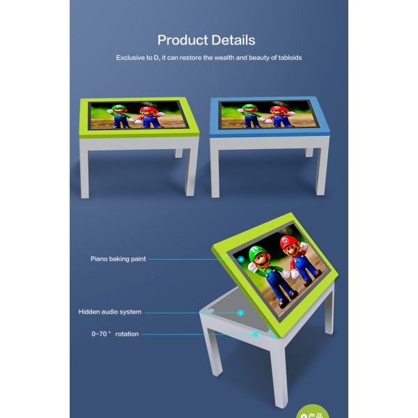 Small Green Early Education Touch Screen Tablet Table Multifunctional Entertainment Interactive Capacitive Touch