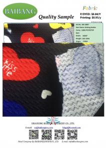 China Knitting Bubble Fabric with soft finish, make garments, skirts, lady pants. on sale