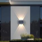 Modern Solar Wall Light for Waterproof Garden Decoration Home Night Light LED