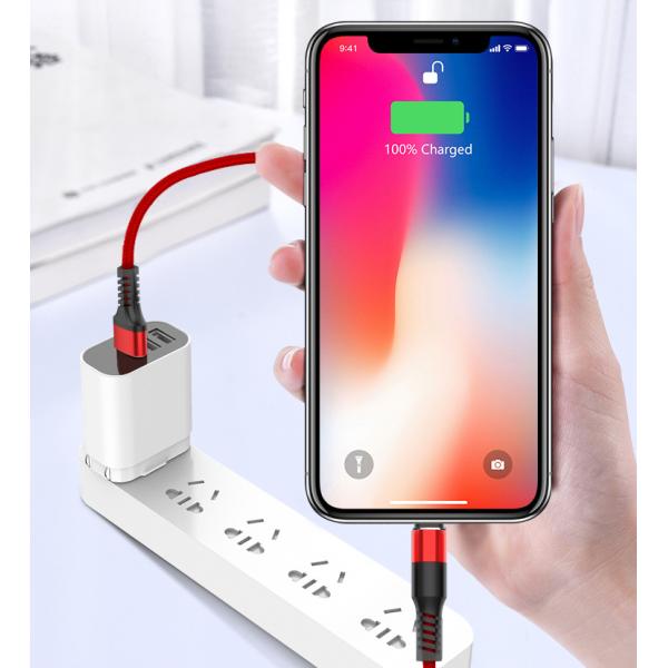 Multi 3 In 1 Date Charging Cable For IOS Micro USB Type - C Connector Mobile Phones