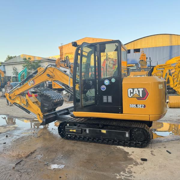used excavator cat305.5e/secon hand yellow paint used crawler cat 305.5e for