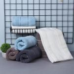 100% Organic Cotton Rectangle Bath Towels Set for Home Hotel Commercial White