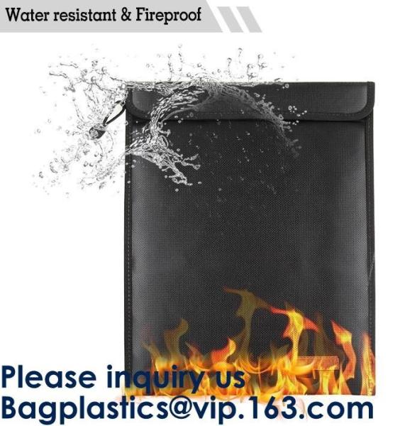 Fiberglass Waterproof Durable,Fire Resistant Document bag Fire Proof Bag,Non