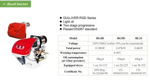 Wholesale CE Certified 35kg/H Boiler Diesel Burner For Paddy Grain Dryer from china suppliers