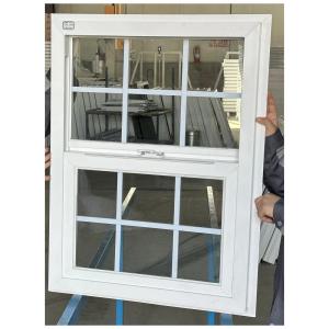 Wholesale UPVC Single Hung Vinyl Windows Soundproof Double Vertical Sliding Windows from china suppliers