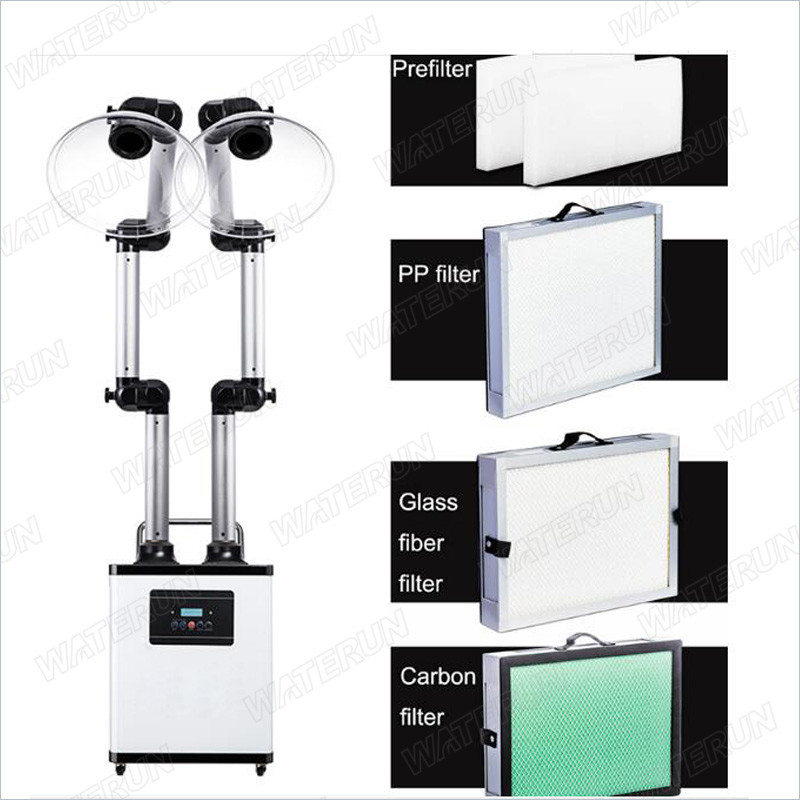 Seven Layers White Color, 200W Beauty Fume Extractor, galvanized sheet machine