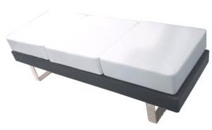 Wholesale Barber Shop Waiting Benches No Backrest / Custom PU White Waiting Room Chairs from china suppliers