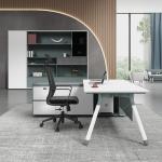 Mall Convertible Executive Office Desk For CEO Manager Wooden Workstation
